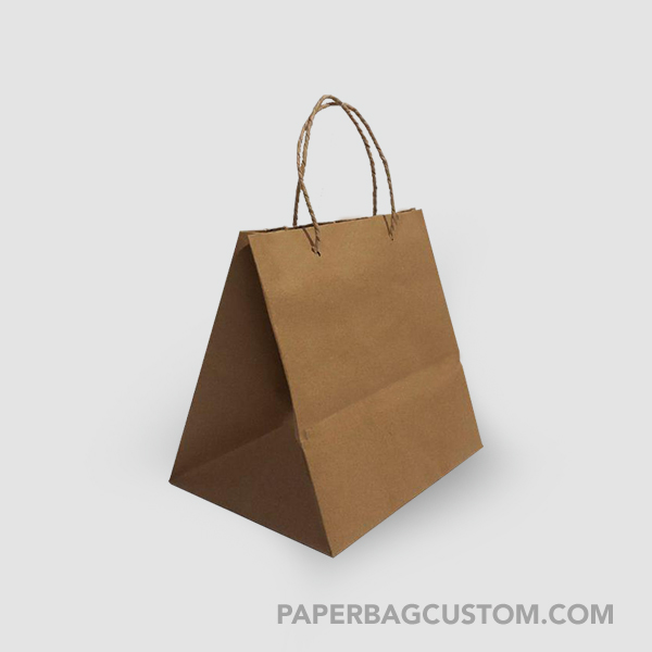 Paper Bag Coklat Custom Design- samping kanan